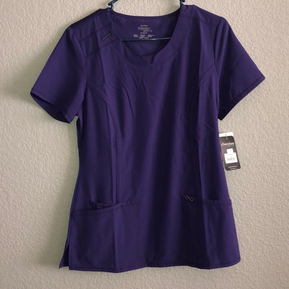Purple scrub top